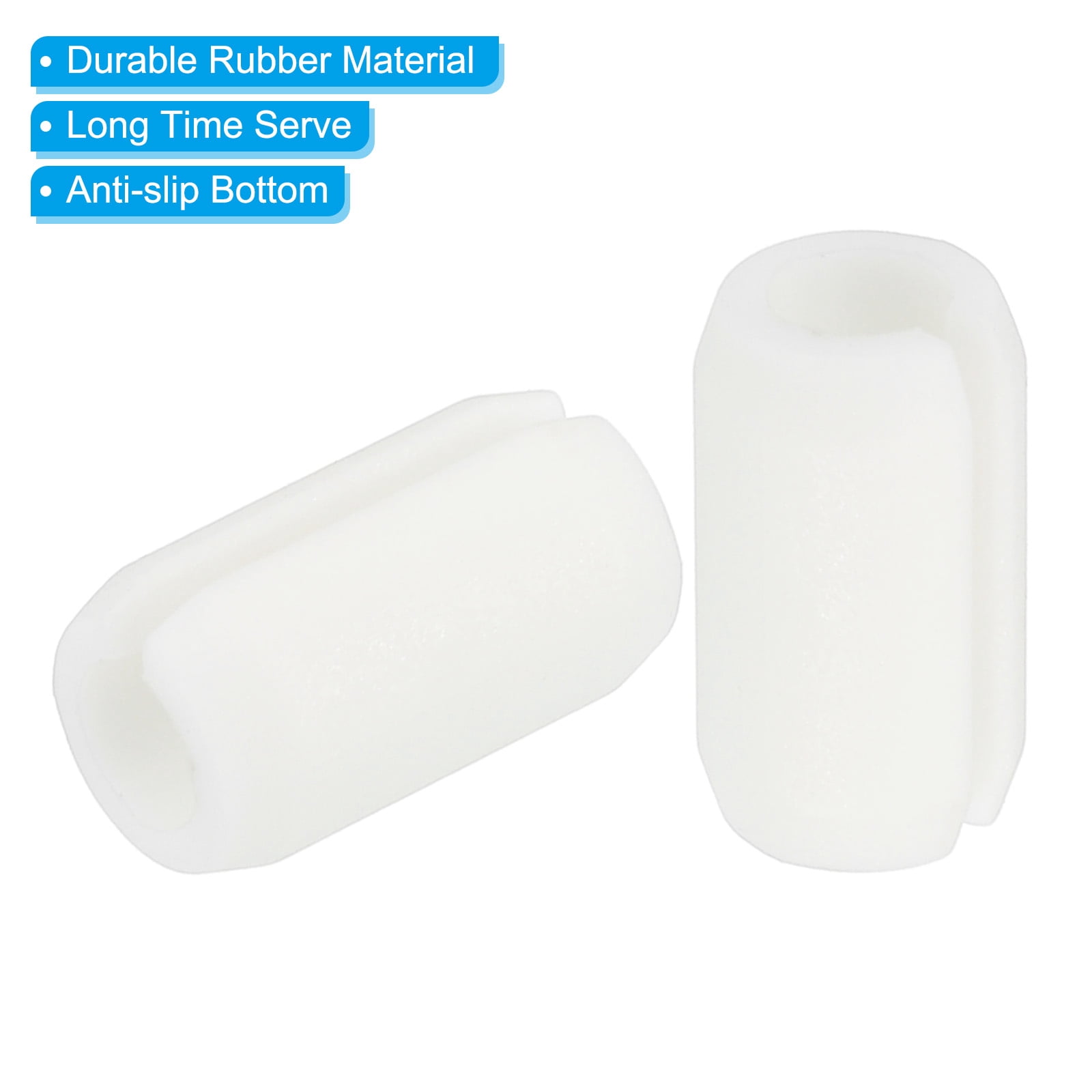 Unique Bargains Kitchen Sink Rack Feet for Protective Sink Grid White