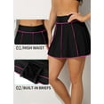 thumbnail image 3 of Attraco Women Swim Skirt High Waisted Bathing Suit Bottoms Tummy Control Swim Bottoms, 3 of 6