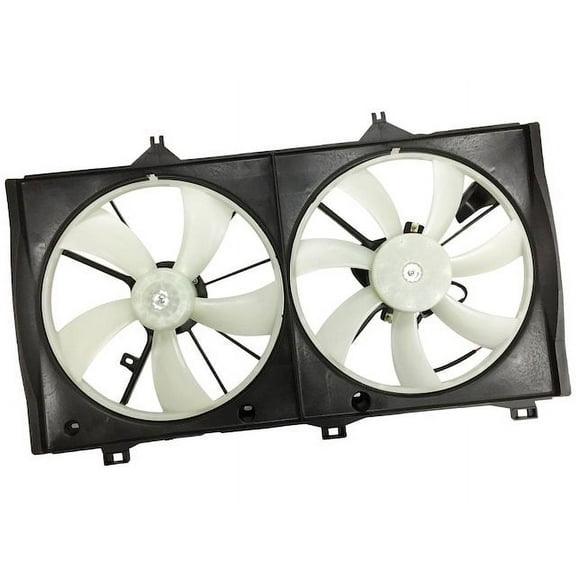 Auxiliary Engine Cooling Fan Assembly - Compatible with 2007 - 2009 Toyota Camry 2.4L 4-Cylinder Gas (For Models without Trailer Tow Package) 2008