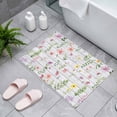 thumbnail image 4 of Spring Summer Flower Indoor Door Mat 20x31.5 Inch Eucalyptus Leaves Countryside Board Front Door Mat Non Slip Washable Entryway Rug Low Profile Dirt Trapper Doormat for Bathroom Kitchen Bedroom, 4 of 9