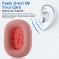 thumbnail image 2 of Almohadillas para AirPods Max Miruchertter, rosa, espuma viscoelástica, 2 of 7