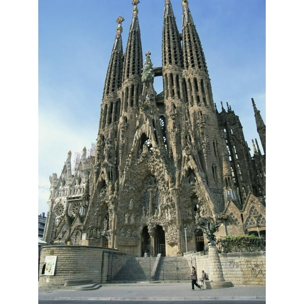 Sagrada Familia  the Gaudi Cathedral Barcelona  Cataluna  Spain