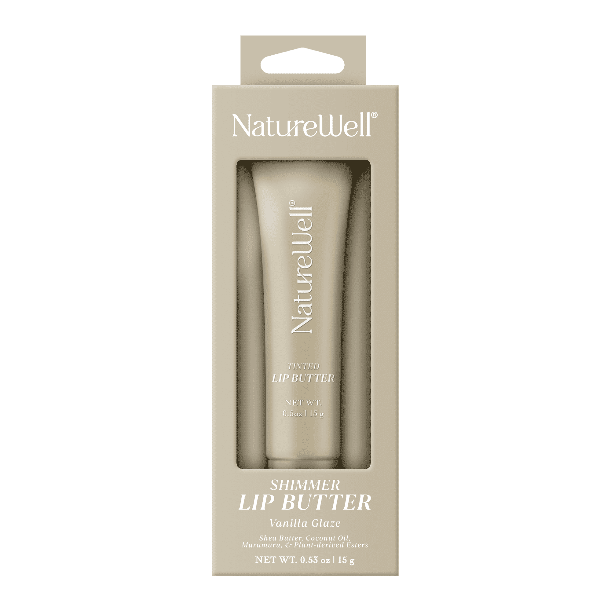 NatureWell Tinted Lip Butter, Vanilla Glaze, 0.53 oz