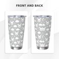 thumbnail image 3 of KLL Rabbit And Cloud Print 40oz Stainless Steel Insulated Car Cup with Spillproof Lid - Keep Your Drink Hot or Cold on the Go-Straw Two-piece Set, 3 of 8