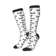 thumbnail image 2 of Haiem Dachshund Dog Puppy Socks, Funny Novelty Crazy Design Cotton Socks Sports Socks Knee High Socks For Men, Women,1Pairs - Gift For Working Friends, 2 of 9