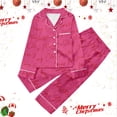 thumbnail image 2 of JAJAHO Kids Christmas Pajamas Set Long Sleeve Button Down 2 Piece Pjs For Boys Girls 3-14Y, 2 of 4