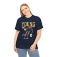 thumbnail image 4 of Las Vegas Jackie Young #0 Cartoon Women Basketball Unisex Cotton Tee, 4 of 7