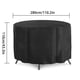 thumbnail image 2 of Protector de mesa y silla para exterior, bandeja impermeable negra, funda impermeable para muebles de jardín, 130 x 71 cm, tela Oxford 210D, 2 of 5