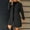 Black, variant on Trench Coat WomenCollared Wool Blend Trench Pea Coat Trench Pea Coat Blazer Pea Coat Thicken Blazer Jacket Wool Coats For Women Women Dress Coat Wool Pea Coats For Women
