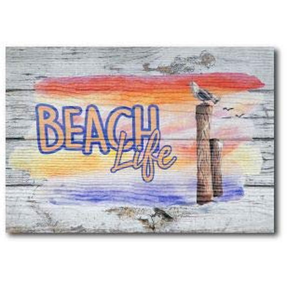Kay Berry Beach Life Weatherproof Indoor/Outdoor Frame Wall Art with Bird