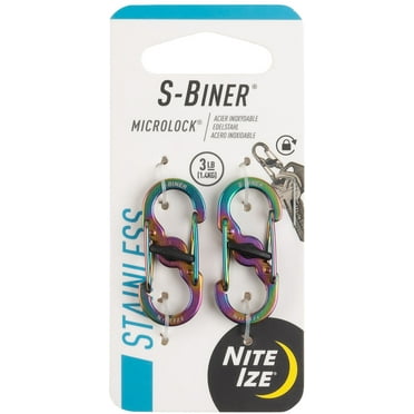 Nite Ize 2-Pack S-Biner MicroLock Stainless Steel Carabiner - Spectrum