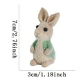 thumbnail image 2 of Binwennn Stepmom Ornament Tanding Rabbit Figurines Home Decoration Easter Decorations Table Ornaments Resin Spring Bunny Tabletop For Home Farmhouse Garden Outdoor Statues, 2 of 3