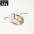 thumbnail image 3 of Fiudx Anillo Elegante, Color Alegre, Accesorio de Forma Redonda, Regal Boda Diseño Unisex, Estilo Diario, Ligero y Cómodo, Fácil de Transportar., 3 of 7
