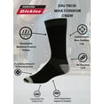 thumbnail image 5 of Genuine Dickies Men's Max Cushion Crew Sock, 6 Pack Black Size 6-12, 5 of 5