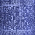 thumbnail image 1 of Ahgly Company Machine Washable Indoor Square Oriental Blue Industrial Area Rugs, 5' Square, 1 of 4