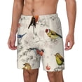 thumbnail image 2 of Daiia Little Birds Mens Swim Trunks Swim Shorts Quick Dry Swim Shorts with Mesh Lining Pockets-XX-Large, 2 of 9