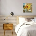 thumbnail image 6 of Bathroom Decor Canvas Country Farmhouse Wall Decor Sunflower Theme Painting Vintage Picture Artwork Wood Framed Wall Art Easy to Hang Size 14 x14 in, 6 of 6