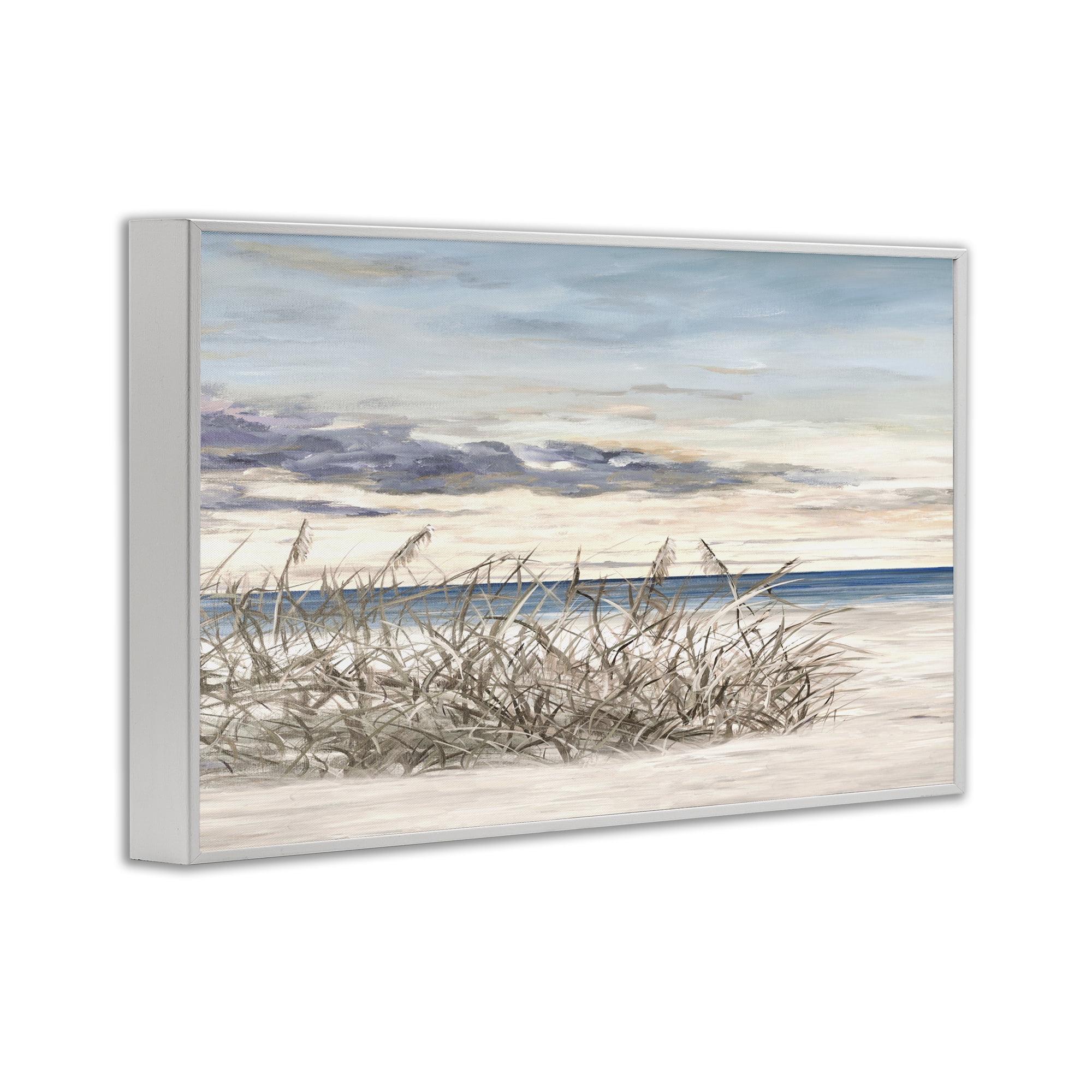 Stupell Industries Windy Beaches Landscape White Framed Giclee Art, design by Julie DeRice