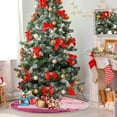 thumbnail image 4 of GZHJMY Valentine's Day Love Christmas Tree Skirt Home Decoration Large Round Christmas Tree Skirt for Holiday Party Home Christmas Day Ornaments, 35.4", 4 of 6