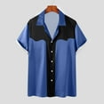 thumbnail image 2 of JURANMO Hawaiian Shirt for Men Short Sleeve Button Down Vintage Bowling Shirts Summer Regular Fit Casual Vacation Tops Dark Blue S Prime Day Sales Today 2025, 2 of 6