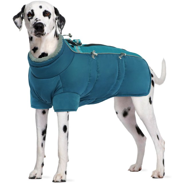 Kuoser Dog Winter Coat Cold Weather Dog Jacket Windproof Reflective