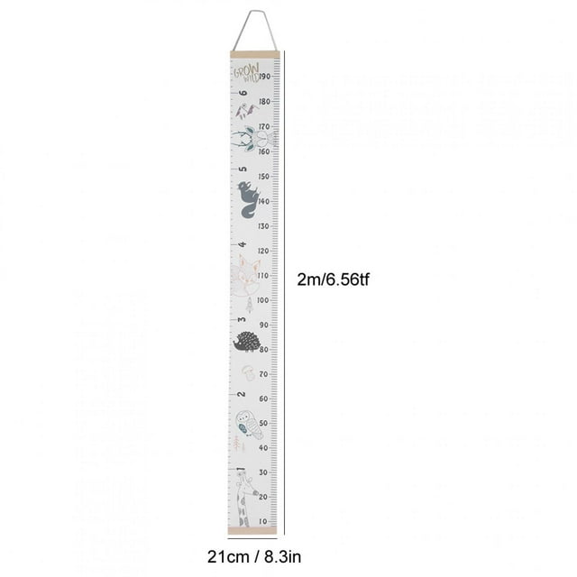 Rdeghly Growth Chart, Height Chart Cute Wall Ruler Removable Height Measure Chart Wall Sticker Height Measure Home Room Decoration Child Toy Growth Chart For Kids