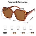 thumbnail image 4 of Gafas de Sol SOJOS Retro Cuadradas Polarizadas SJ2359 Marrón para Hombre/Mujer, 4 of 5
