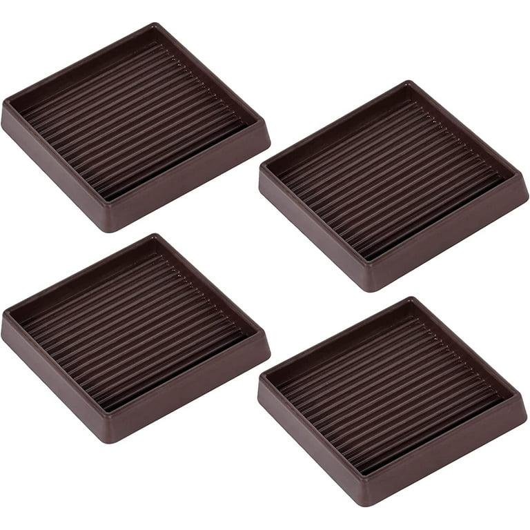 Ezprotekt 8 Pack 5 Inch Large Square Furniture Sliders, Reusable