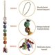 thumbnail image 2 of Adorno colgante de Feng Shui yuxing con cristales curativos de 7 chakras, 2 of 5