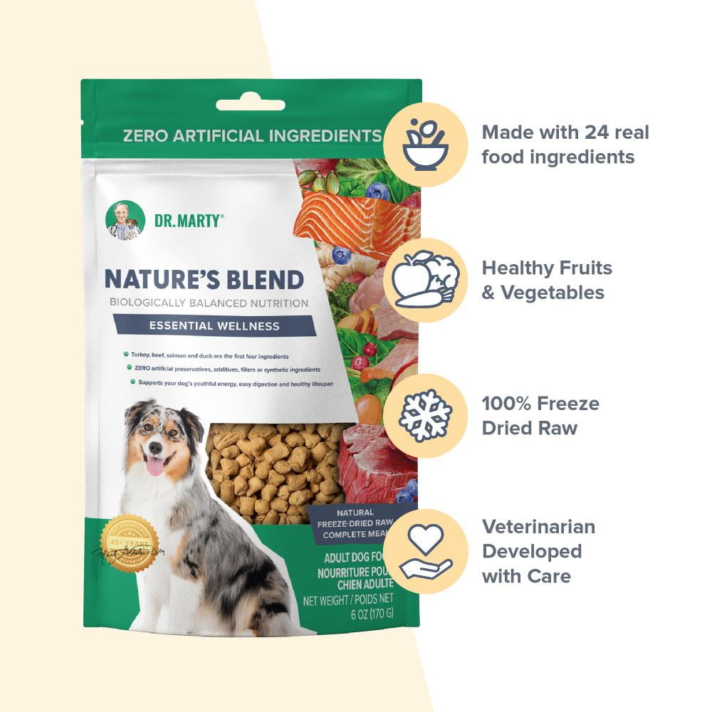 Dr. Marty Nature's Blend Freeze Dried Raw Dog Food 6-oz