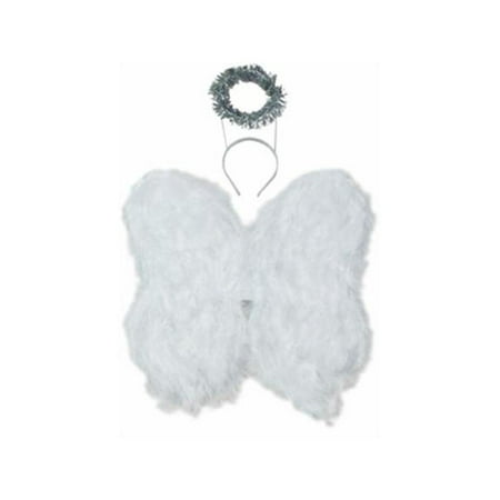 Feather Angel Wings with Halo