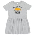 thumbnail image 3 of Inktastic I'm Just Here for the Tacos Cinco De Mayo Girls Toddler Dress, 3 of 5