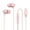 Pink PK, variant on Giunmcul Holiday Saving Sports Earphones, Ear, Subwoofer, Wired Headphone with Microphone for Both Men and Women