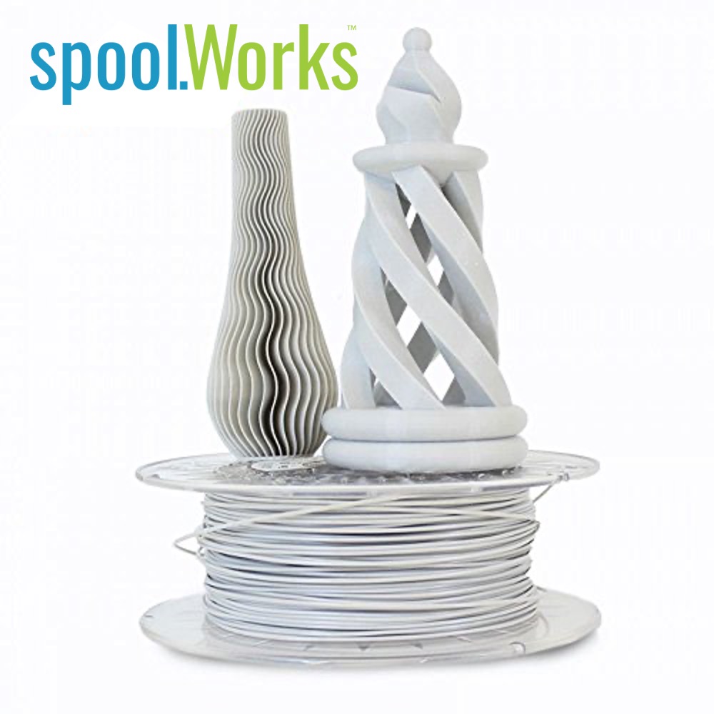 Genuine E3D spoolWorks PLA Filament - 1.75mm, 750g, Light Grey06