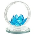 thumbnail image 2 of Adorno de cristal para coche – Figurita de rosa de cristal, azul/dorado/rojo/blanco, 2,76 pulgadas, regalo elegante, acento duradero en el hogar, decoración romántica de mesa, 2 of 6