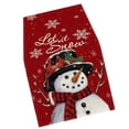 thumbnail image 4 of Camino de mesa navideño Let It Snow Decoración de mesa navideña Decoración navideña rojo, 4 of 9