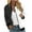 Black, variant on Womens Winter Jacket Casual Loose Color Block Patchwork Jacket Long Sleeve Coat Trendy Zipper Coat Cardigan (Pink,XL)