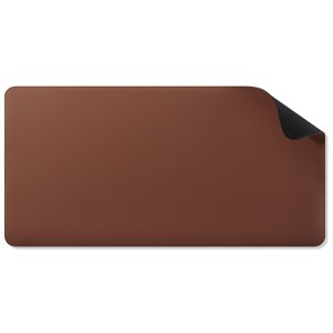 Staples TECH Anti-Slip Faux Leather Desk Pad, Brown