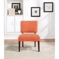 thumbnail image 3 of Jasmine Accent Chair in Tangerine Orange Fabric, 3 of 7