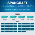thumbnail image 5 of 16" x 26" Rectangle Tempered Glass Table Top By Spancraft Glass, 5 of 5
