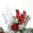 thumbnail image 5 of Vickerman 6' x 16" Flocked Artificial Christmas Garland, Unlit, 5 of 7