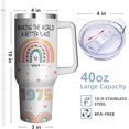 thumbnail image 2 of 50th Birthday Tumbler With Handle & Straw, 40 Oz Stainless Steel 50th Birthday Cups 50 th Birthday Gifts for Women, 50 Year Old Gifts for Her, Cool 1975 Gift for 50 Year Old Woman, 2 of 6