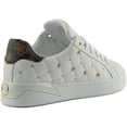 thumbnail image 3 of Guess Reea Women's Low Top Lace Up Quilted Synthetic Trainers In White Size 8.5, 3 of 6