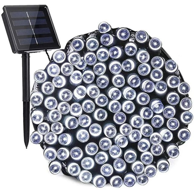 20/50/100/200 LED lámpara Solar al aire libre luces de cadena LED guirnaldas de fiesta de Navidad luces solares impermeables para jardín