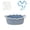 Blue, variant on QISIWOLE Yellow Woven Storage Basket, Toy Snack Gift Organizer Basket, 11.81 x 7.87 x 5.12 in Cotton Storage Basket, for Home Shelf Closet Organizing
