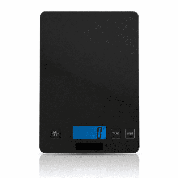 YILUSH High-Precision Kitchen Scale (0.1 lbs) with Digital Grams and Ounces, Suitable for Weight Loss, Baking, Cooking, Keto, and Meal Preparation, LCD Display (Black)