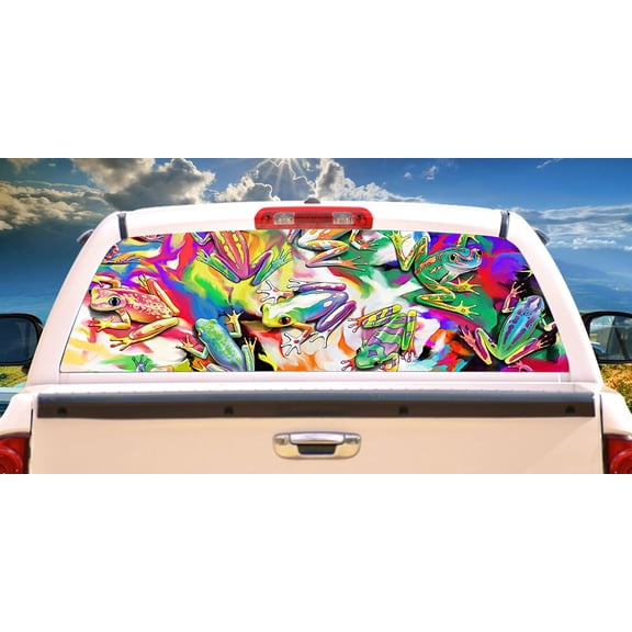 Wet Paint Rear Window Graphic | HD Truck & Car Back Window Graphic SignMission