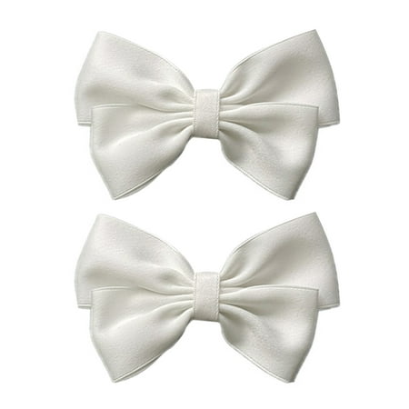 

2pcs Pretty Bow Shoe Buckles White Bow Shoe Buckles Wedding Shoes Buckles