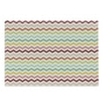 thumbnail image 1 of Chevron Cutting Board, Boho Style Old Fashioned Symmetrical Chevron Lines with Long Downward Strokes Art, Decorative Tempered Glass Cutting and Serving Board, Large Size, Multicolor, by Ambesonne, 1 of 1