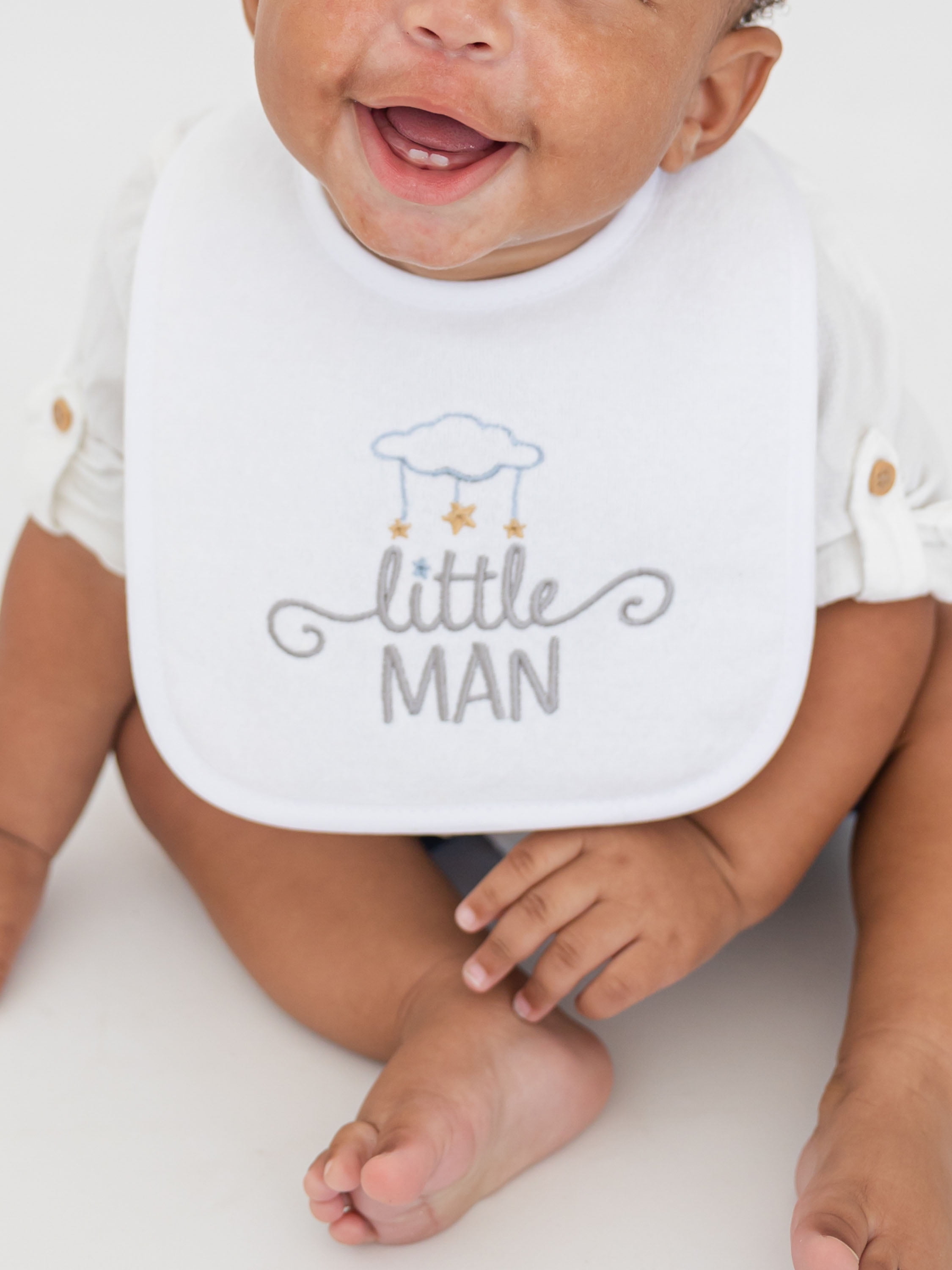Neat Solutions Infant Boy Thank Heaven 4 Pack Bib